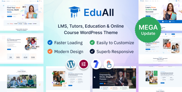 EduAll – Education LMS Tutors  Online Course WordPress Theme Multipurpose