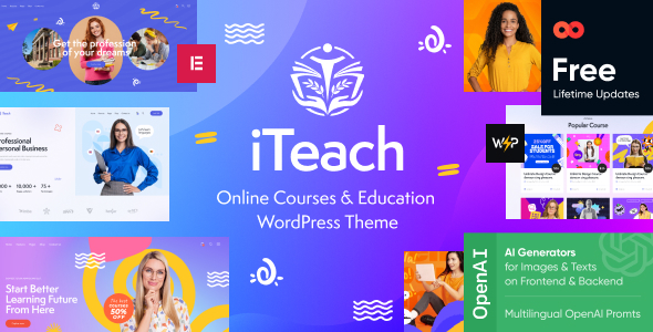 iTeach – Online Courses  Education WordPress Theme