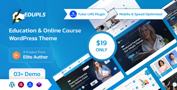 Edupls – Education  Online Course WordPress Theme