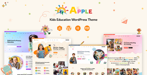 AforApple – Kids Education  LMS WordPress Theme