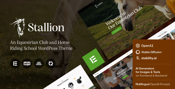 Stallion – Equestrian Club and Horse Riding School WordPess Theme