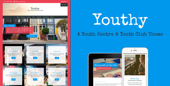 Youthy – A Youth Centre  Club Theme