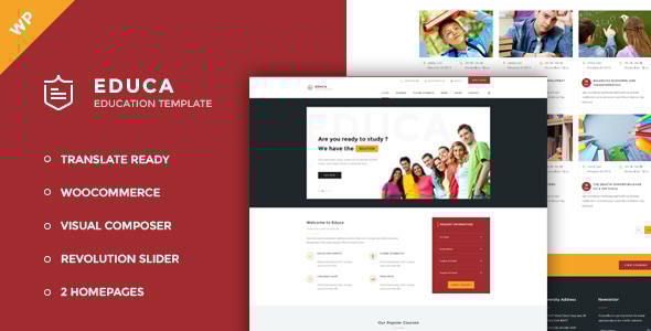 Educa – Education, Courses and Events WordPress Theme