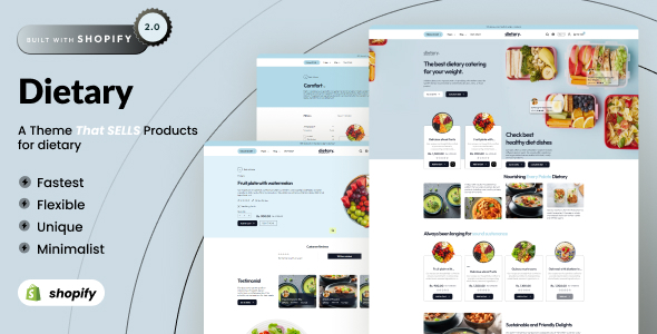饮食 – 健康食品 Shopify 2.0 电子商务模板