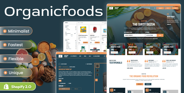有机食品 – 农业农场 Shopify 2.0 主题
