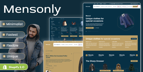 Mensonly – Shopify 2.0 服装店主题