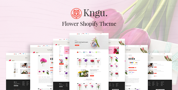 Kngu – 简单干净的花店Shopify主题