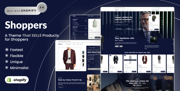 购物者 – 西装外套和大衣时尚Shopify 2.0主题