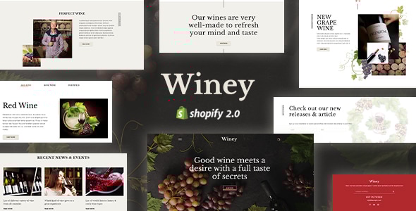 Winey – 酒类商店、葡萄酒商店 Shopify 主题