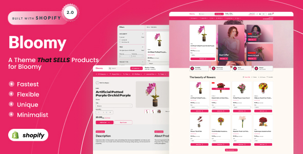 Bloomy – 花店Shopify 2.0电子商务模板
