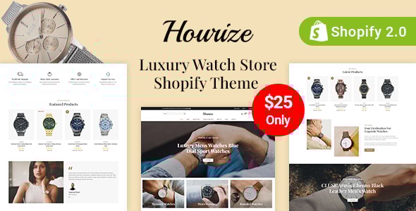 Hourize – 手表店 Shopify 2.0 响应式主题