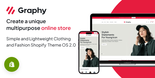 Graphy – 简单轻便的服装和时尚 Shopify 主题 OS 2.0