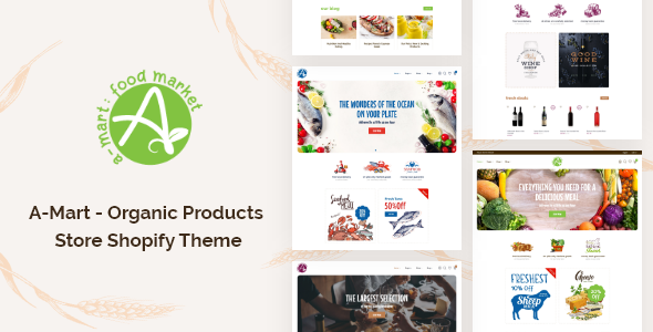 A-Mart – 有机产品商店 Shopify 主题