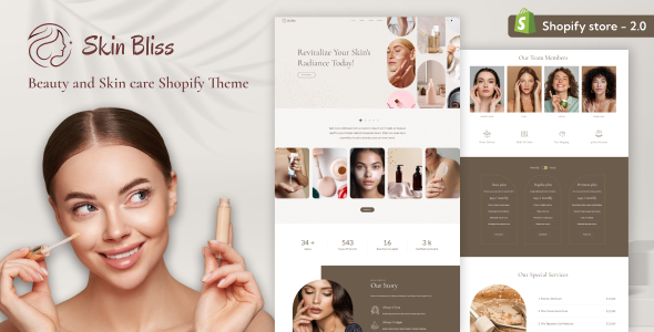 Skinbliss – 美容和化妆品店Shopify主题