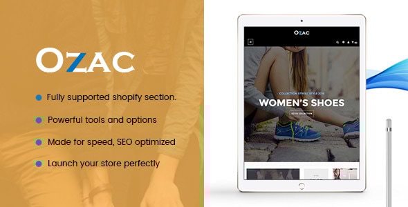 Ap Ozac 部分 Shopify 主题
