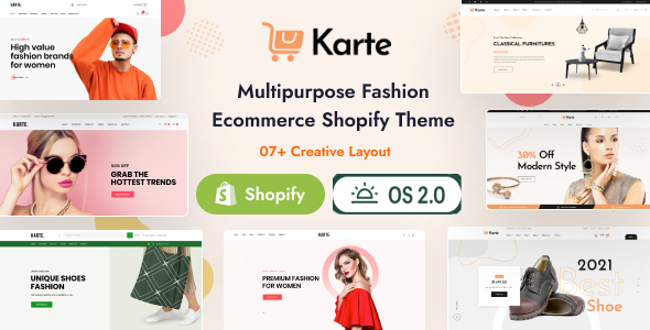 Karte – 多用途时尚电子商务 Shopify 主题