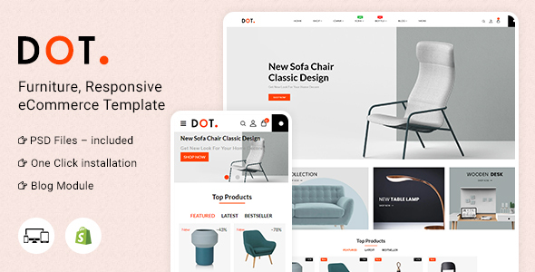 Dot Furniture Shopify 响应式主题
