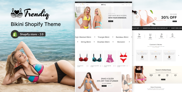 Trendiq – 内衣、比基尼商店 Shopify 主题