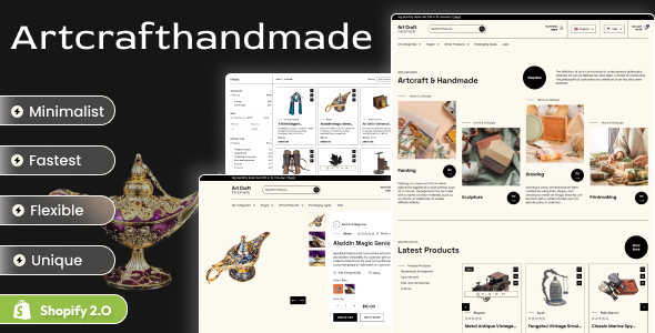 Art Craft Handmade – Shopify 2.0 Art Store 主题