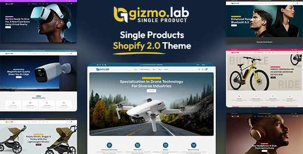 Gizmolab – 单一产品电子商务 Shopify 主题 Os 2.0