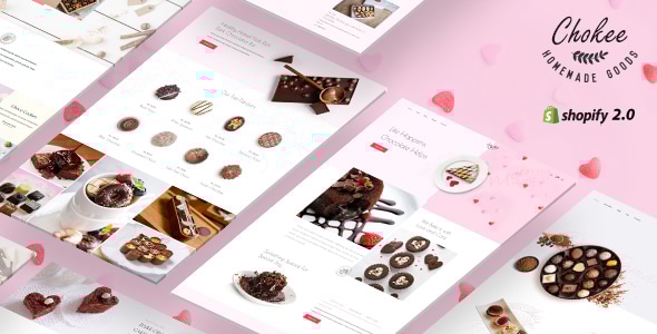 Chokee – 蛋糕、糖果和巧克力Shopify主题