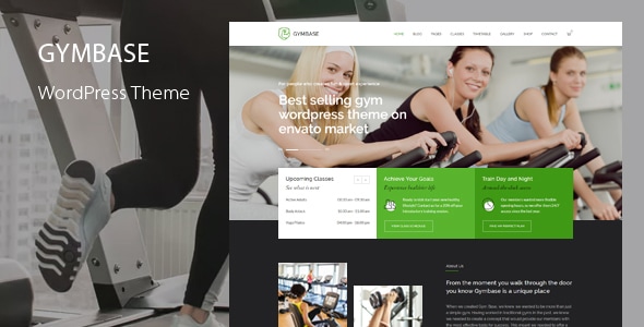 GymBase – 健身房健身 WordPress 主题