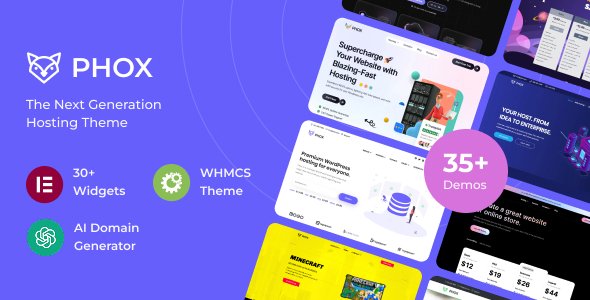 Phox – 托管WordPress  WHMCS主题