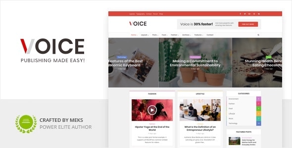 语音 – 新闻杂志 WordPress 主题