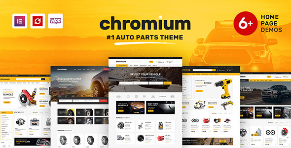 Chromium – 汽车配件店 WordPress Elementor 主题