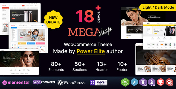 Mega Shop WP – 多用途 Elementor WooCommerce 主题
