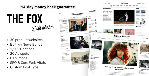 The Fox – 最小新闻杂志 WordPress 主题