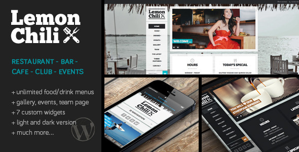 LemonChili – 餐厅 WordPress 主题