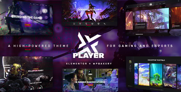 PlayerX – 游戏和电子竞技 WordPress 主题