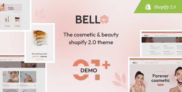 Bello – 化妆品和美容响应式Shopify主题