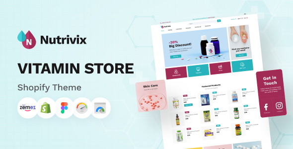 Nutrivix – Shopify 维生素商店主题、食品补充剂