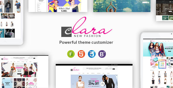 Clara – 极简主义时尚响应式 Shopify 主题
