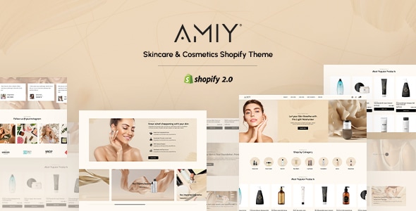 Amiy – 美容与化妆品Shopify主题