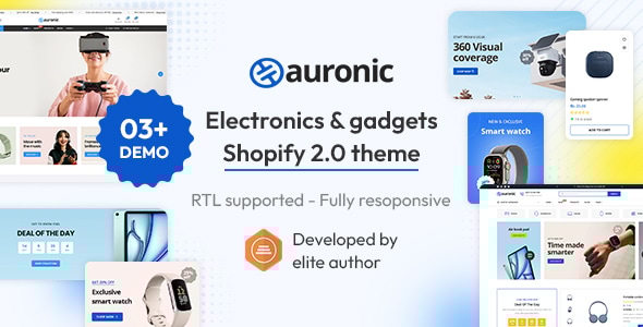 Auronic – 电子产品和智能设备Shopify 2.0主题