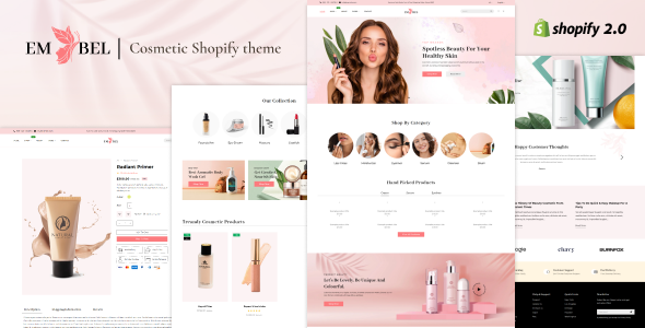Embel – 美容店、化妆品店 Shopify 主题