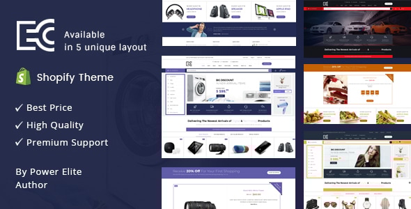 eCode – 分段多用途 Shopify 主题