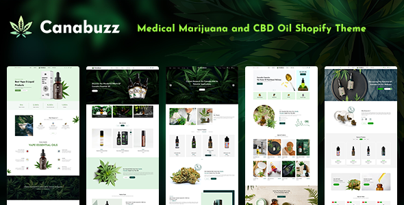 Canabuzz – 医用大麻和 CBD 油 Shopify 主题