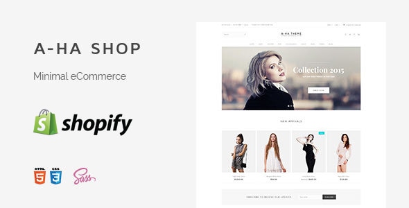 A-ha干净最小Shopify主题（部分已准备就绪）