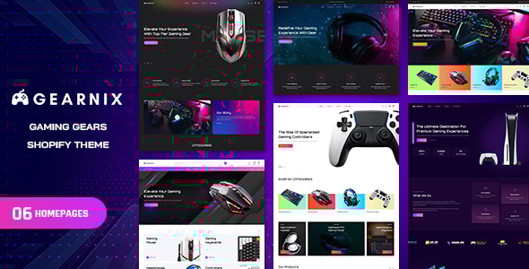 Gearnix – 游戏装备和配件Shopify主题