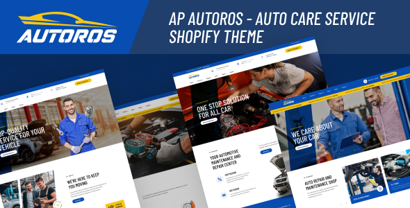 Ap Autoros – 汽车保养服务 Shopify 主题
