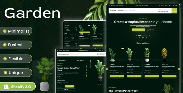 花园 – Shopify 2.0 电子商务主题