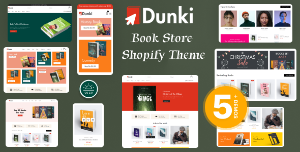 Dunki – 现代书店 Shopify OS 2.0 主题