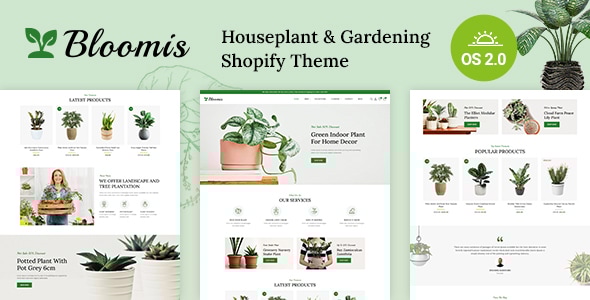 Bloomis – Garden Plants Store Shopify 2.0 响应式主题