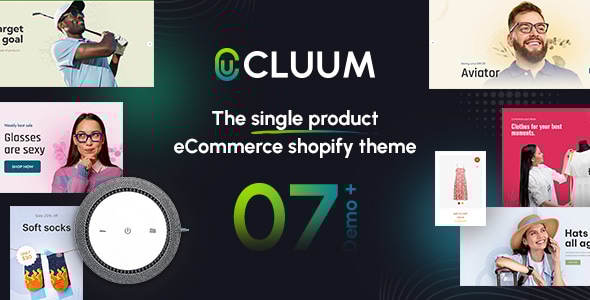 Cluum – 单一产品和单一产品电子商务Shopify主题