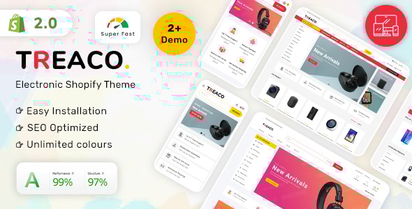 Treaco – 多用途电子商务 Shopify 主题
