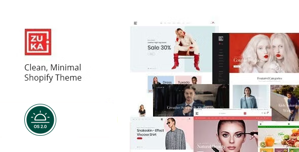 最小 Shopify 主题 – Zuka